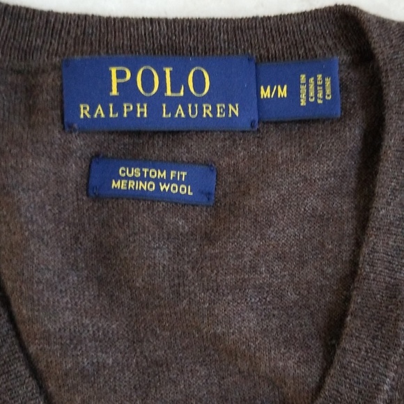 Polo Ralph Lauren mens sweater M merino wool - Picture 4 of 6